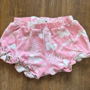 The Beaufort Bonnet Company Pink and White Floral Diaper Cover/shorts